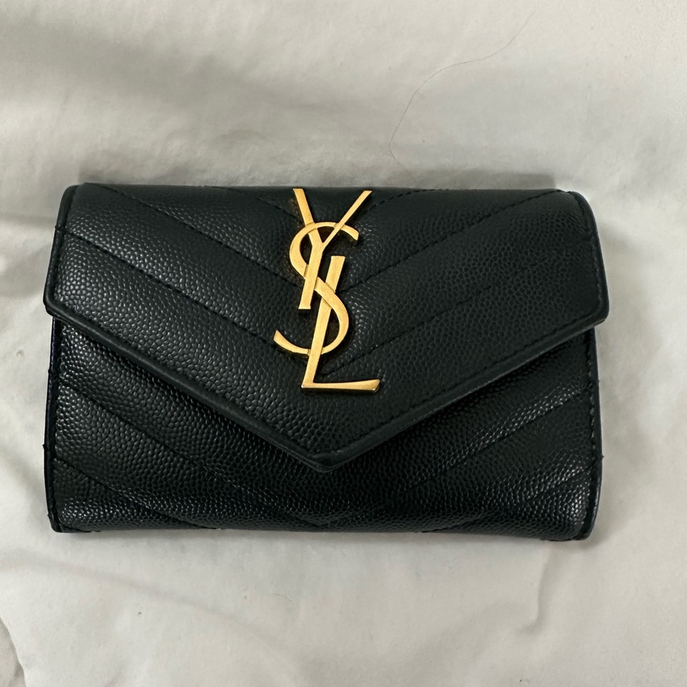 YSL Small Envelope Wallet (Dark Green)